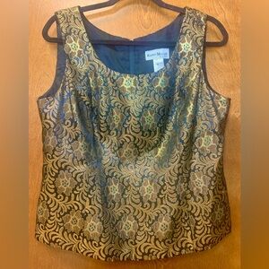 4 for $20 Karen Miller New York black and gold formal top